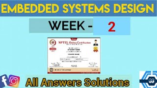 Embedded Systems Design Week 2 Quiz Answer Solution  NPTEL 2024 [upl. by Eselehs553]