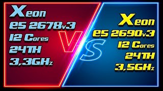 Xeon E5 2678v3 3300MHz vs Xeon E5 2690v3 3500MHz Unlock Turbo Boost amp Undervolting 100mV [upl. by Aneral]