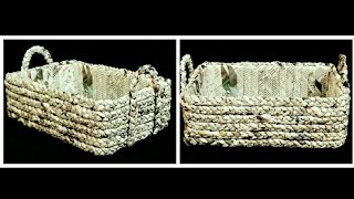 How to make a Newspaper Basket [upl. by Nailliw]