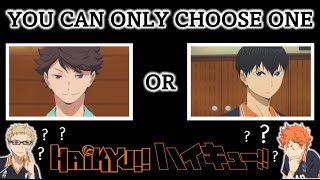 HAIKYUU ONE MUST GO YOU CAN ONLY CHOOSE ONE [upl. by Arataj]