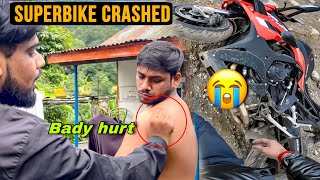 My Superbike got CRASHED 😭 Roadtrip Ends 😞 ep5 [upl. by Airamas]