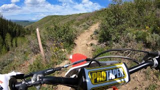 Honda CR250R 2Stroke Riding Utah Single Track Trails [upl. by Geoff319]