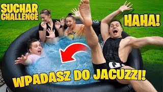 ŚMIEJESZ SIĘ WPADASZ do JACUZZI Suchar Challenge z Ekipą [upl. by Ketchan]