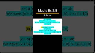 Maths Class 9 Chapter 2 Exercise 25 Solutions  Polynomials Class 9 NCERT Solutions CBSE shorts [upl. by Randolph793]