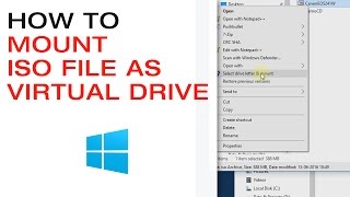 🔴 Mount an ISO file or CDDVD Image File as a Virtual Drive [upl. by Radman]