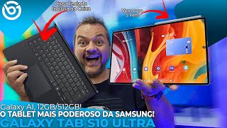 Novo Galaxy Tab S10 Ultra  S Pen e Capa Teclado na Caixa GALAXY AI e MUITO PODER [upl. by Arbua]