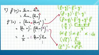 Exercice 4 Fonction logarithme et derivé bac [upl. by Aciraa562]