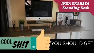 IKEA SKARSTA Sit Stand Desk Review  Cool Sht You Should Get [upl. by Danit]