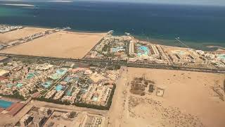 Landeanflug Hurghada❤️Wunderschöne Aussicht🇪🇬🥰Urlaubsstimmung familieaaufreisen travel takeoff [upl. by Birk]