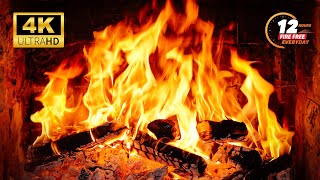 🔥 Cozy Fireplace 4K Ambience with Burning Logs amp Crackling Fire Sounds  Always Warm Ambience on TV [upl. by Grani]