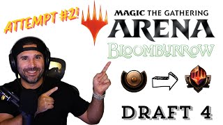 Bronze to Mythic  MTG Arena Bloomburrow Draft 4  Attempt 2  Bronze 1 to Silver 4 [upl. by Stanwood]