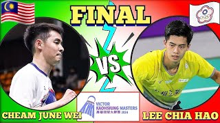 FINAL🇲🇾Cheam June Wei 🆚️ TPELee Chia Hao🔥‼️kaohsiungmasters2024 [upl. by Arrehs]