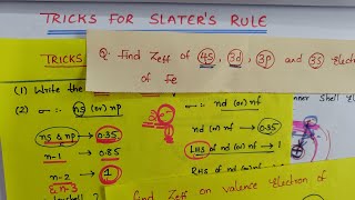 Tricks for Slaters Rule Screening Constant Calculation and Effective Nuclear Charge By Komali Mam [upl. by Schwab]