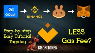 BINAMON Paano Bumili ng BMON Token Gamit ang GCash  Buy BMON Token with Less Gas Fee Tagalog [upl. by Aicenev]