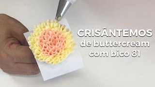 Como Fazer Flor Crisântemo com Bico de Confeitar 81 [upl. by Sharon344]