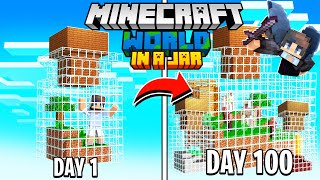 I Survived 100 Days Minecraft in JARS and Heres What Happened [upl. by Yerffoeg]