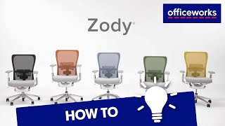 How to Adjust Haworth Zody Chair [upl. by Nymrak]