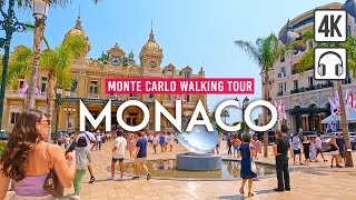 Monte Carlo MONACO 4K Walking Tour  Captions amp Immersive Sound 4K Ultra HD60fps [upl. by Eidac]