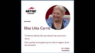 Elisa Carrió en Radio Mitre de Córdoba  8112024 [upl. by Madonna]