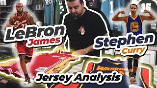 Lebron James and Stephen Curry Mitchell and Ness Swingman Jersey Analysis [upl. by Ayanal]