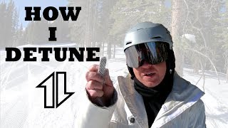 How I Detune a Snowboard [upl. by Laersi]