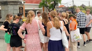 RAMAI SITUASI WISATA UBUD BALI JELANG UPACARA PELEBON PURI UBUD 2024  UBUD BALI HARI INI [upl. by Aleron948]