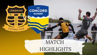 Match Highlights Cheshunt VS Concord Rangers 160324 [upl. by Atinat]