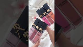 new ysl liquid blushes 🎀🤍 yslyslbeautymakeupblushbeautyyslblushliquidblushswatchingmakeup [upl. by Lamrert]