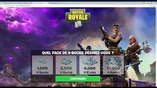 OMG  GENERATEUR DE V BUCKS QUI FONCTIONE [upl. by Akihsan]