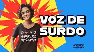 VOZ DE SURDO a voz das pessoas com algum grau de SURDEZ é diferente surdos pcd voz surdez [upl. by Hctub]