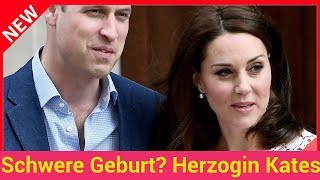 Schwere Geburt Herzogin Kates BabyAuftritt so kurz wie nie [upl. by Gnahk607]