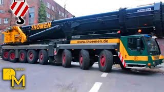 watch this 500t LIEBHERR CRANE LTM 150081 arriving at construction site amp being assembled [upl. by Buchheim345]