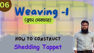 Weaving 1 Lecture 6  Construction of Shedding Tappet  Geometry of Making Shedding Tappet [upl. by Arrehs354]