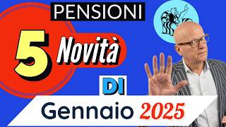 🌏 PENSIONI 👉 TUTTE LE NOVITÀ IN ARRIVO col PAGAMENTO DI GENNAIO❗️ ⚡️ [upl. by Forcier]