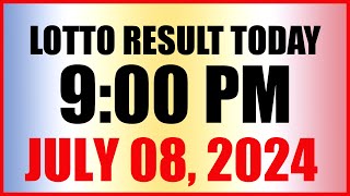 Lotto Result Today 9pm Draw July 8 2024 Swertres Ez2 Pcso [upl. by Gnohc626]