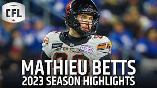 Mathieu Betts 2023 CFL Highlights [upl. by Romina938]