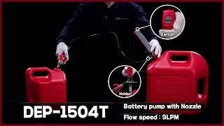 Dukshin Corp Ltd How to use quotDEP1504T Battery pump with Nozzlequot [upl. by Micki]