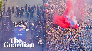 France parade World Cup in Paris as fans welcome heroes home [upl. by Nancy]