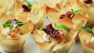 Philadelphia Filo Cup Canapes [upl. by Einal]