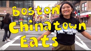 LOCAL CHEAP EATS IN CHINATOWN BOSTON from an authentic local 波士顿唐人街 [upl. by Pomona649]