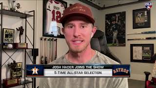 Josh Hader talks about the Astros with MLB Tonight [upl. by Strohben]