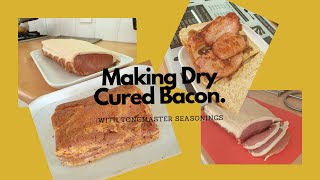 Making Dry cured Bacon at Home with Tongmaster cure [upl. by Polik]