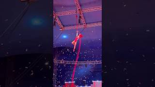 Dazzling Aerialist in Red Stunning ConfettiStart Performance at Garden Brothers Circus 🎻✨ [upl. by Autumn567]