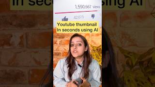 How to make thumbnail using AI amp ChatGPT in seconds  Hindi ai youtubethumbnail shorts [upl. by Wolfy]