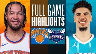 KNICKS at HORNETS  NBA PRESEASON FULL GAME HIGHLIGHTS  October 6 2024 [upl. by Eilra]