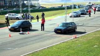 Golf mk2 18t 20v 500hp drag race [upl. by Clyde]