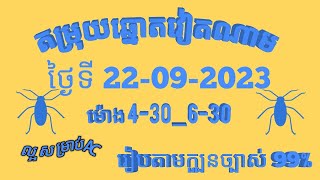 តម្រុយឆ្នោតយួនលេខពិសេស ថ្ងៃទី 22 l កញ្ញា l 2023 VietNam Loterry Tips 22 l 09 l 2023 [upl. by Neirb]