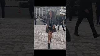 Nico Parker attends the Chanel Paris Womenswear SpringSummer 2025 show [upl. by Asiral]