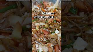 ANCHOVIES SALAD Filipino food food anchovy saladrecipe asmr [upl. by Sirrep252]