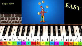 Bella Ciao Piano Tutorial  very easy and beautiful notes and keyboard for children or beginners [upl. by Ardnued]